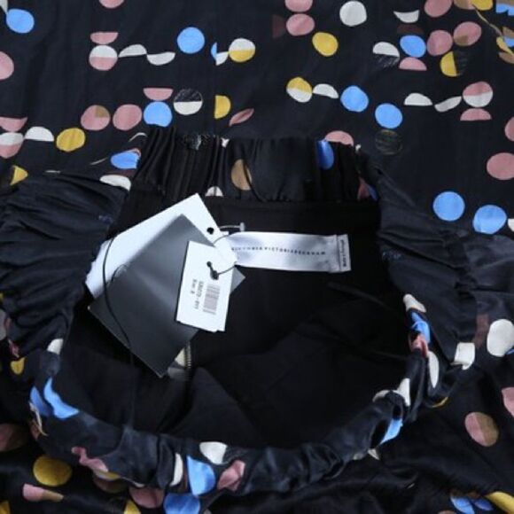 Victoria Victoria Beckham NWT Black Polka Dot Strapless Mini dress. Size 8UK/4US - Picture 5 of 14